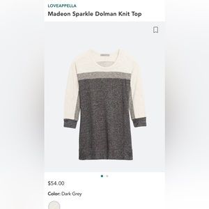 Loveappella Madeon Sparkle Dolman Knit Top